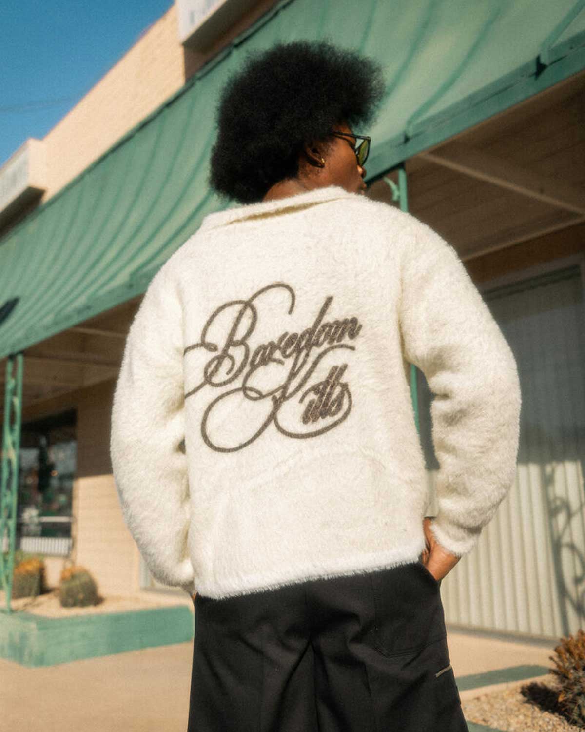 Boredom Kills Signature Mohair Polo Tee Cream