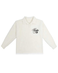 Boredom Kills Signature Mohair Polo Tee Cream