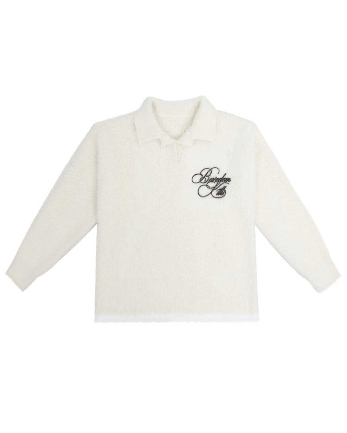 Boredom Kills Signature Mohair Polo Tee Cream