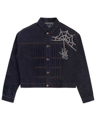 Boredom Kills Spider Pearl Denim Jacket Black