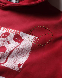 Boredom Kills Unplug Hoodie Red