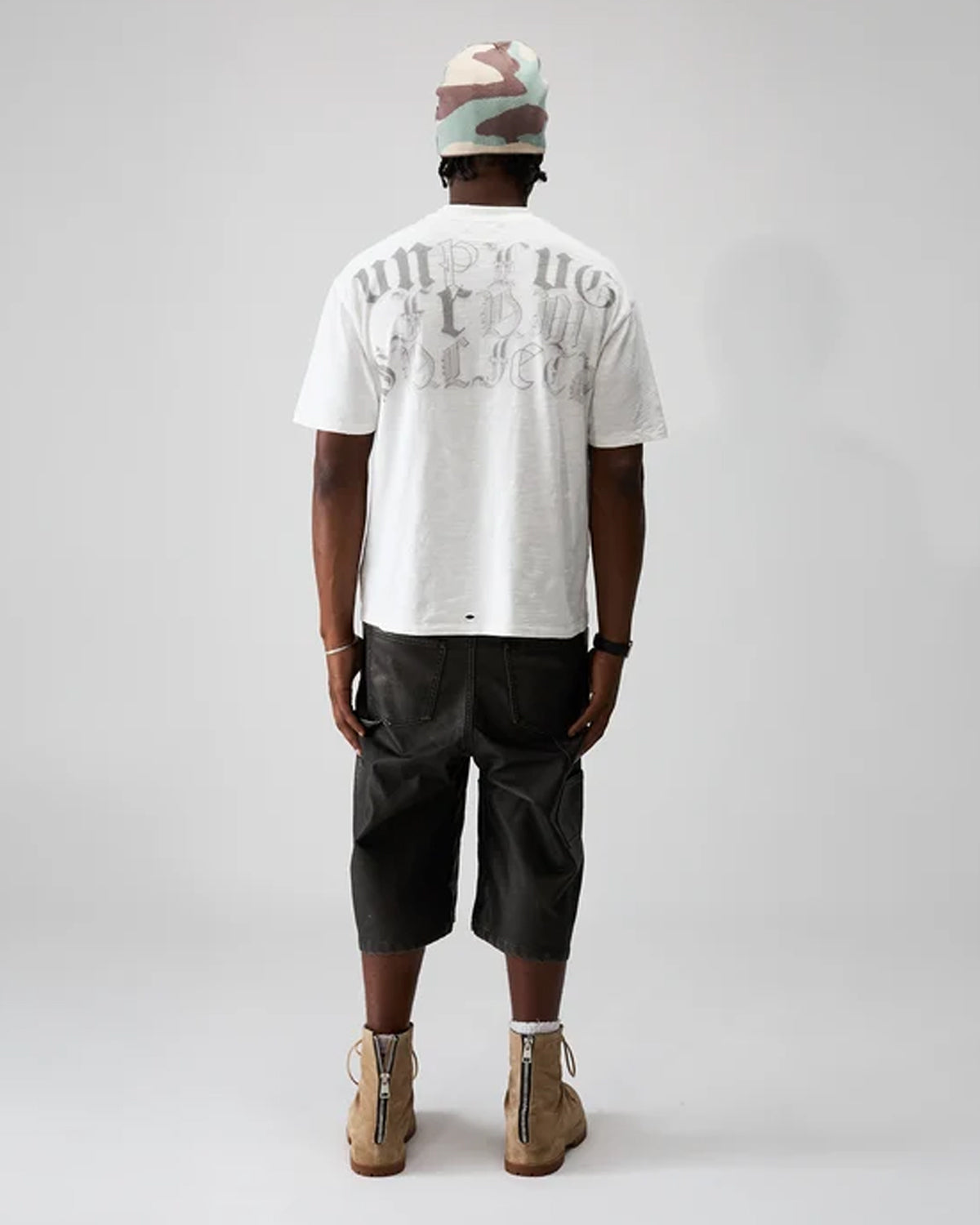 Boredom Kills Washed Up Tee White