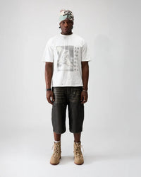 Boredom Kills Washed Up Tee White