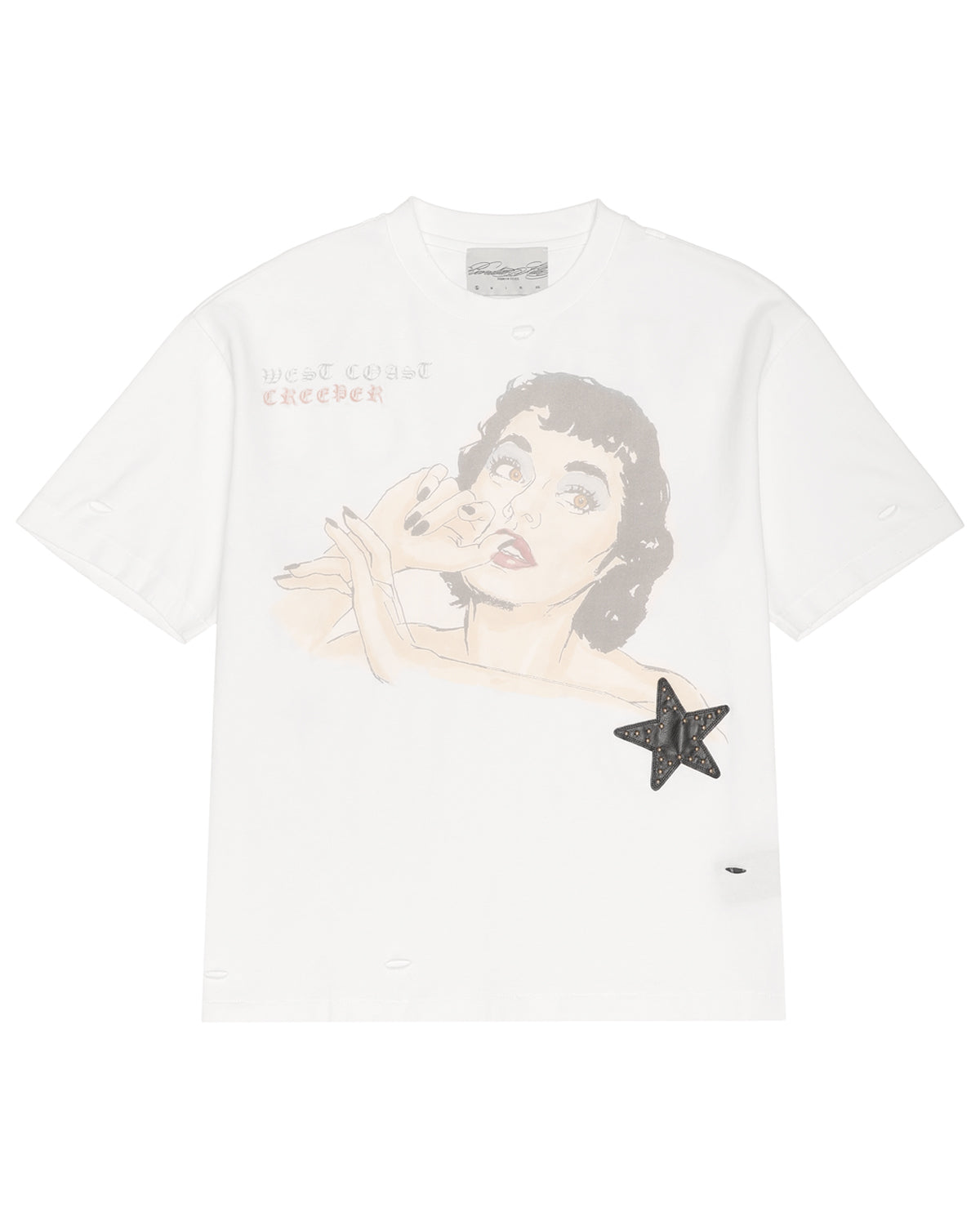 Boredom Kills West Coast Creeper Tee White