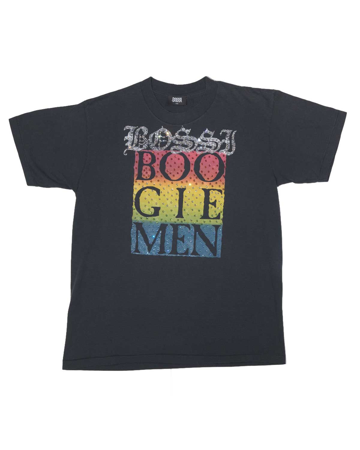 Bossi Vintage Rhinestone Tee Black