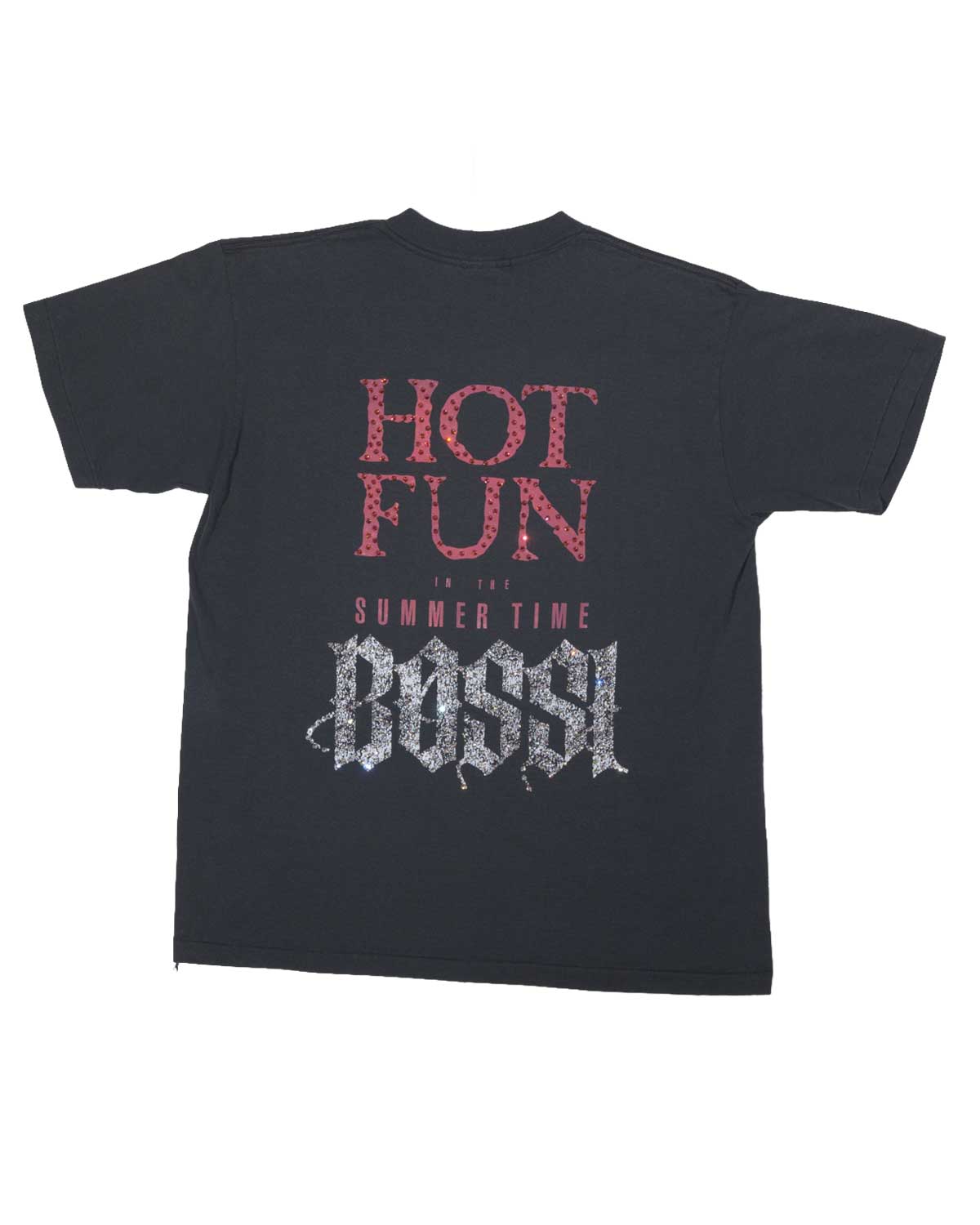 Bossi Vintage Rhinestone Tee Black
