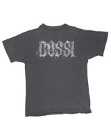 Bossi Vintage Rhinestone  Skull Tee Black