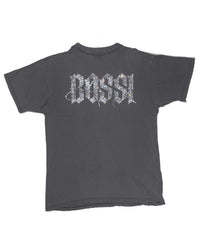 Bossi Vintage Rhinestone  Skull Tee Black