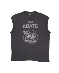 Bossi Vintage Rhinestone Sleeveless Tee Black