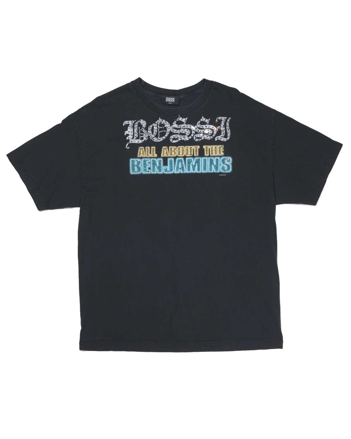 Bossi Vintage Rhinestone Benjamins Tee Black