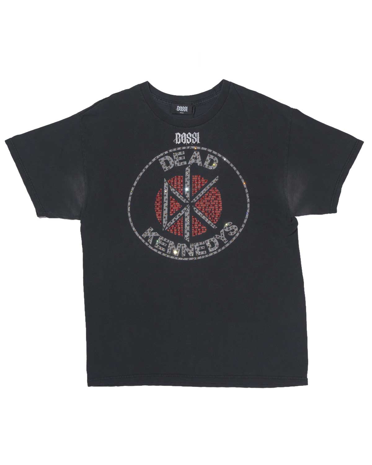 Bossi Vintage Rhinestone Dead Kennedys Tee Black