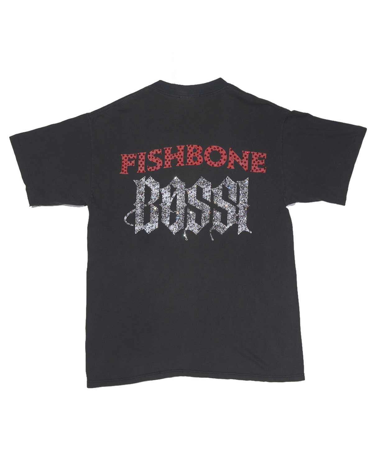 Bossi Vintage Rhinestone Tee Black