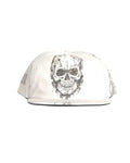 Bossi Vintage Rhinestone Snapback Hat White