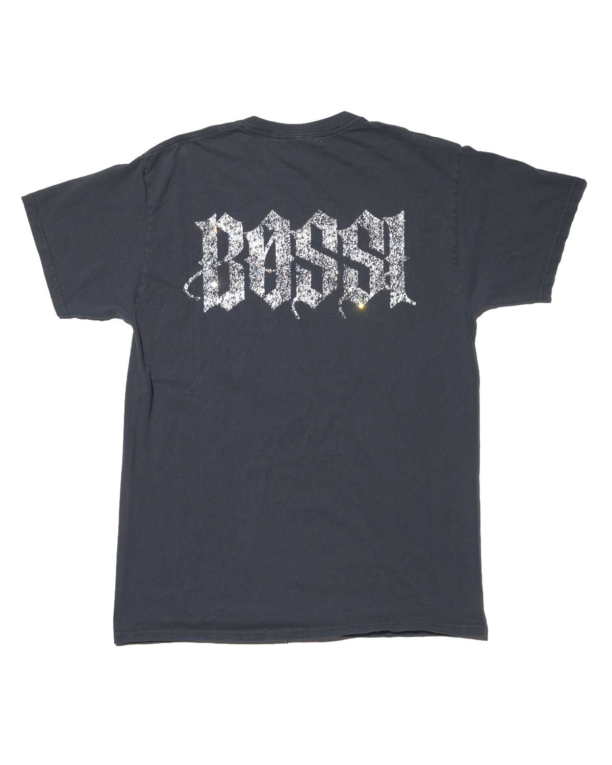 Bossi Vintage Rhinestone Tee Black/Orange