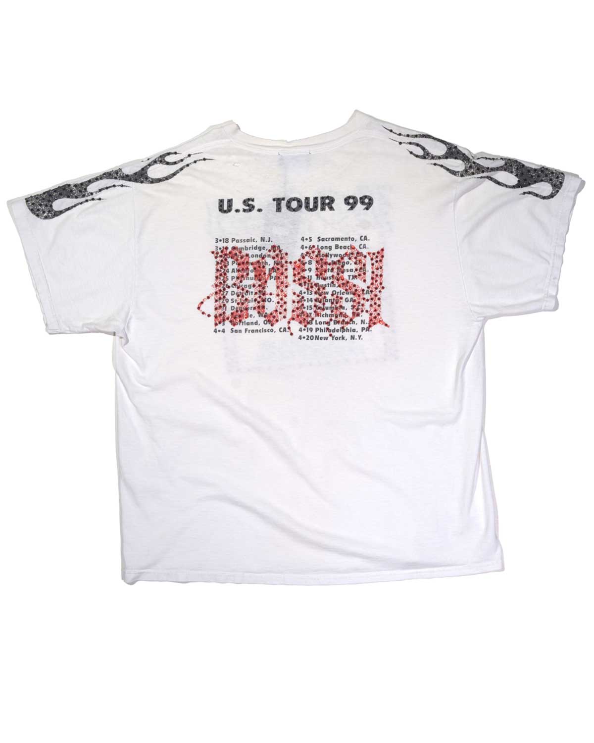Bossi Vintage Rhinestone Tee White