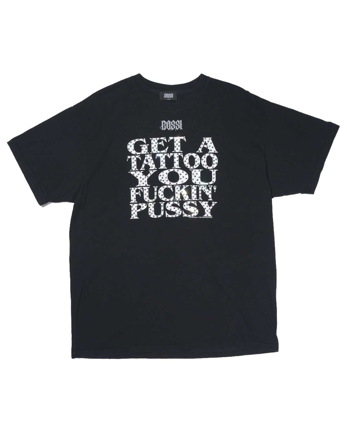 Bossi Vintage Rhinestone Get a Tattoo Tee Black