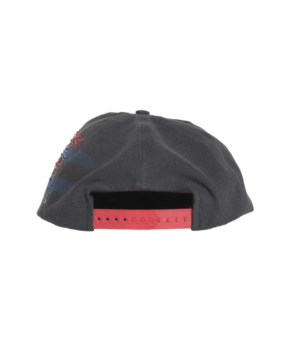 Bossi Vintage Rhinestone Snapback Hat Black