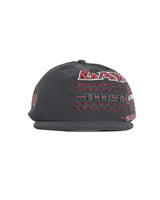 Bossi Vintage Rhinestone Snapback Hat Black/Red