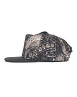 Bossi Vintage Rhinestone Snapback Hat black