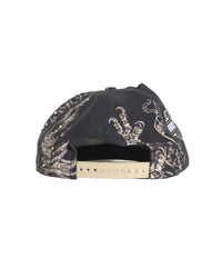 Bossi Vintage Rhinestone Snapback Hat black