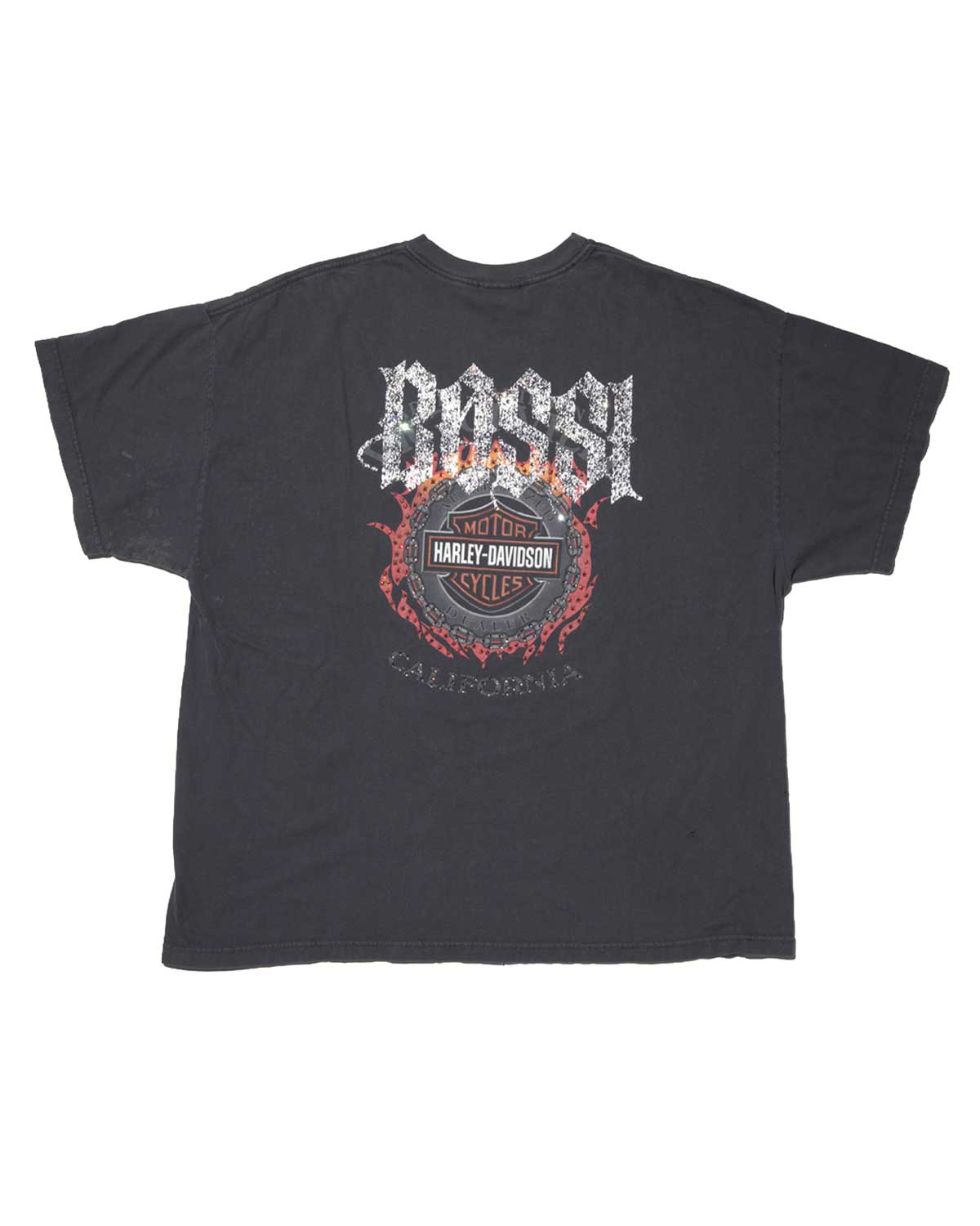 Bossi Vintage Rhinestone Tee Black