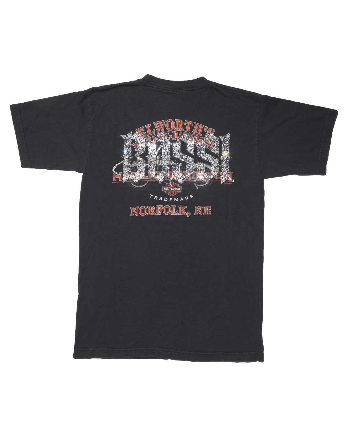 Bossi Vintage Rhinestone Tee Black