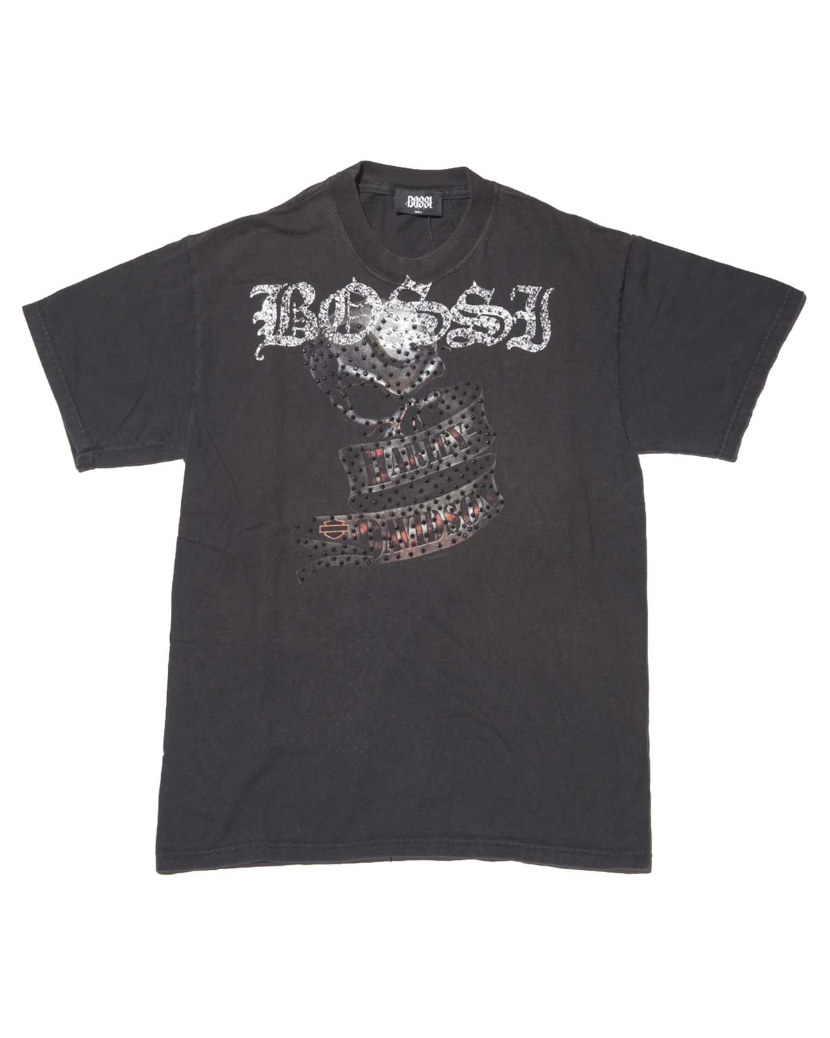 Bossi Vintage Rhinestone Tee Black