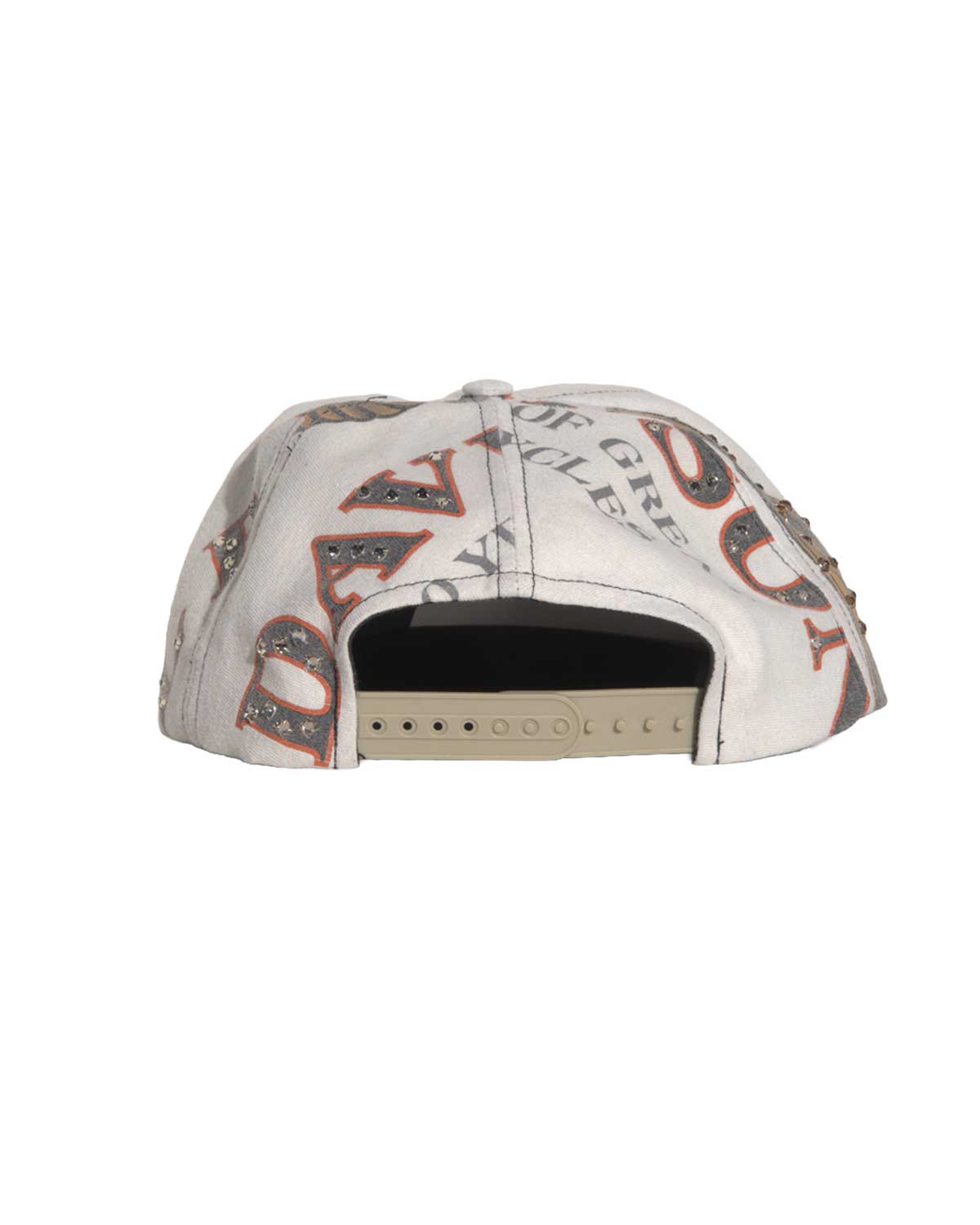 Bossi Vintage Rhinestone Hat White/Orange