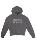 Bossi Vintage Rhinestone Hoodie Black/White/Red