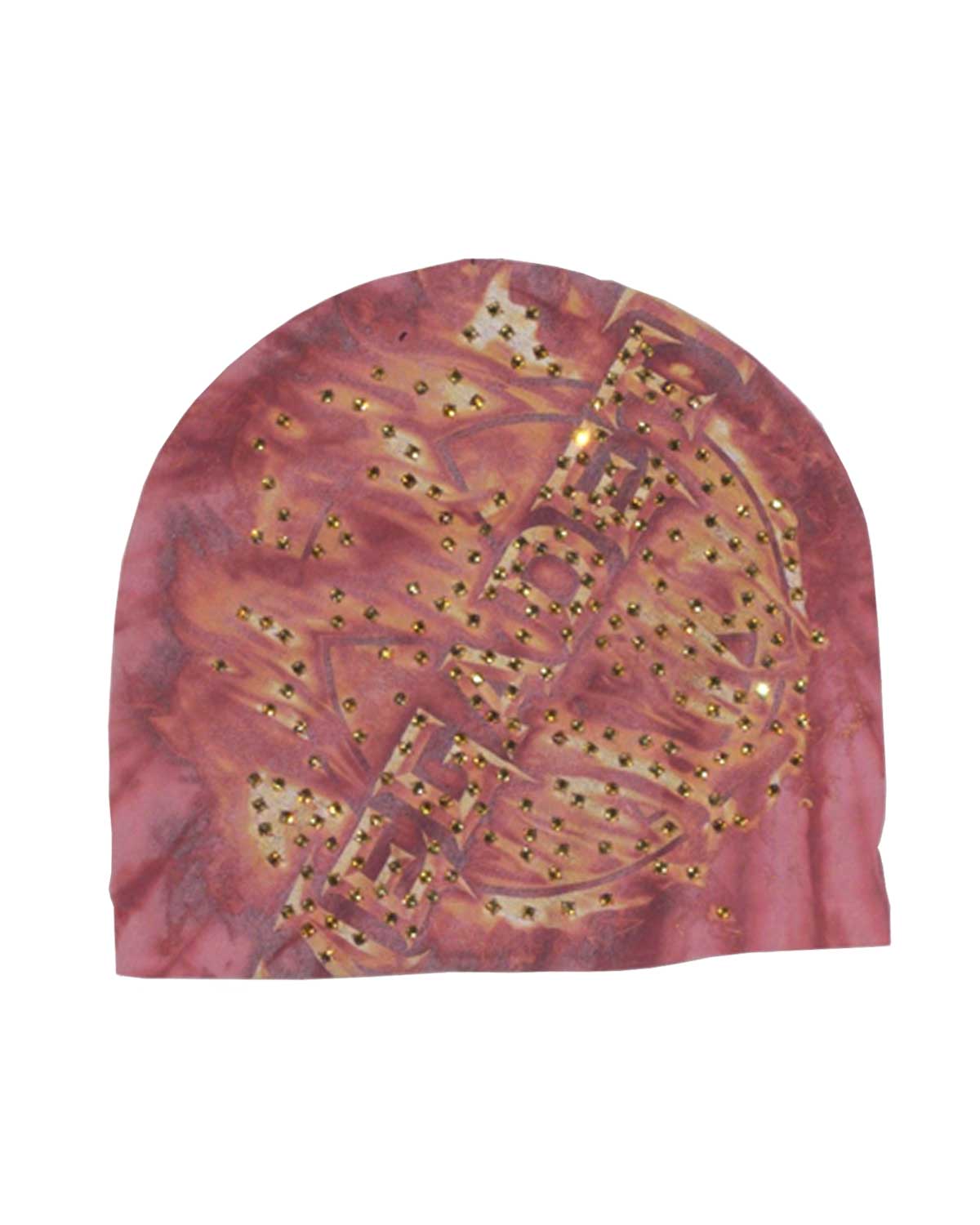 Bossi Vintage Rhinestone Megadeth Beanie Red