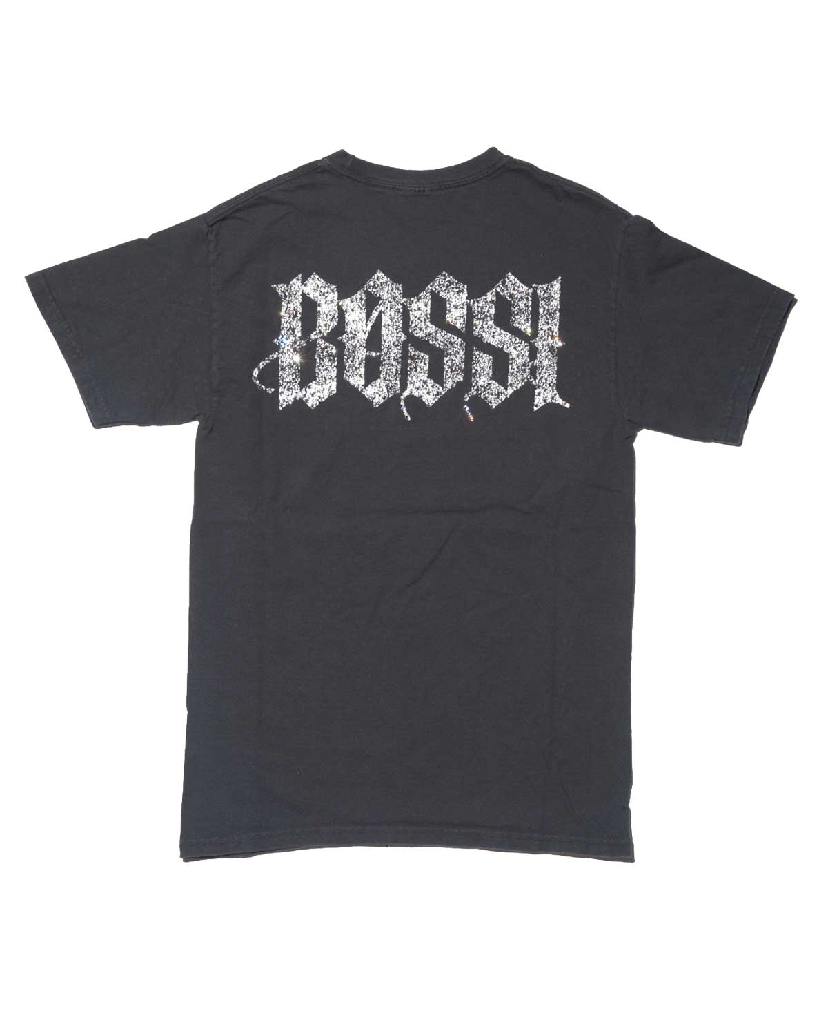 Bossi Vintage Rhinestone Tee Black