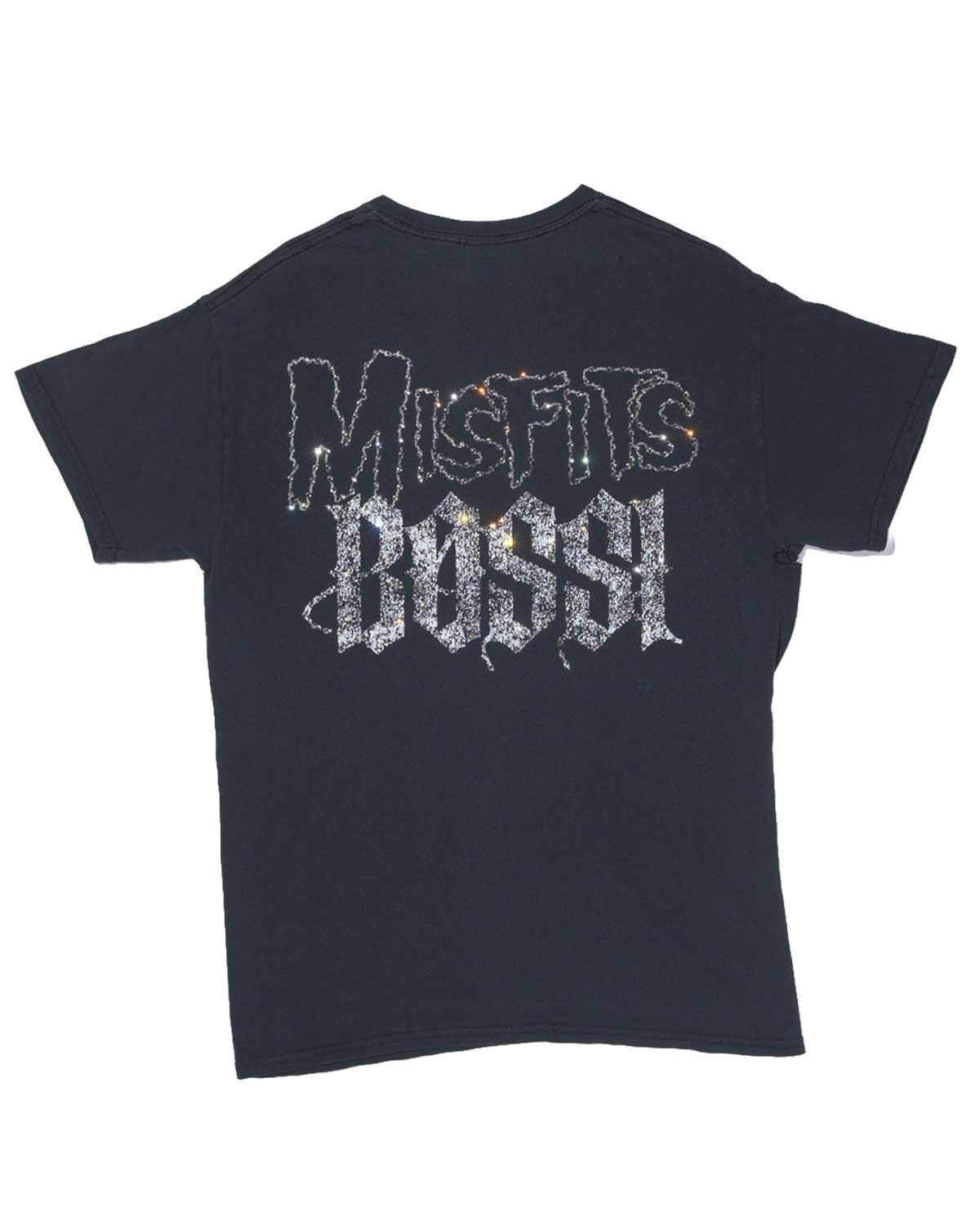 Bossi Vintage Rhinestone Misfits Earth A.D. Tee Black