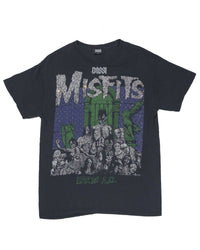 Bossi Vintage Rhinestone Misfits Earth A.D. Tee Black