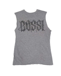 Bossi Vintage Rhinestone Sleeveless Tee Grey