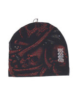 Bossi Vintage Rhinestone Skull & Bones Beanie 2 Black