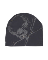 Bossi Vintage Rhinestone Skull & Crossbones Beanie Black