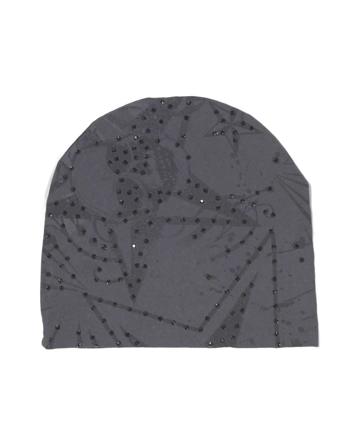 Bossi Vintage Rhinestone Beanie Black/Grey