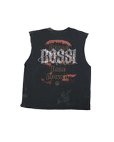 Bossi Vintage Rhinestone Sleeveless Tee Black