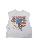 Bossi Vintage Rhinestone Sleeveless Tee Grey