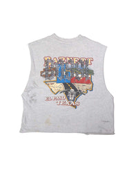 Bossi Vintage Rhinestone Sleeveless Tee Grey