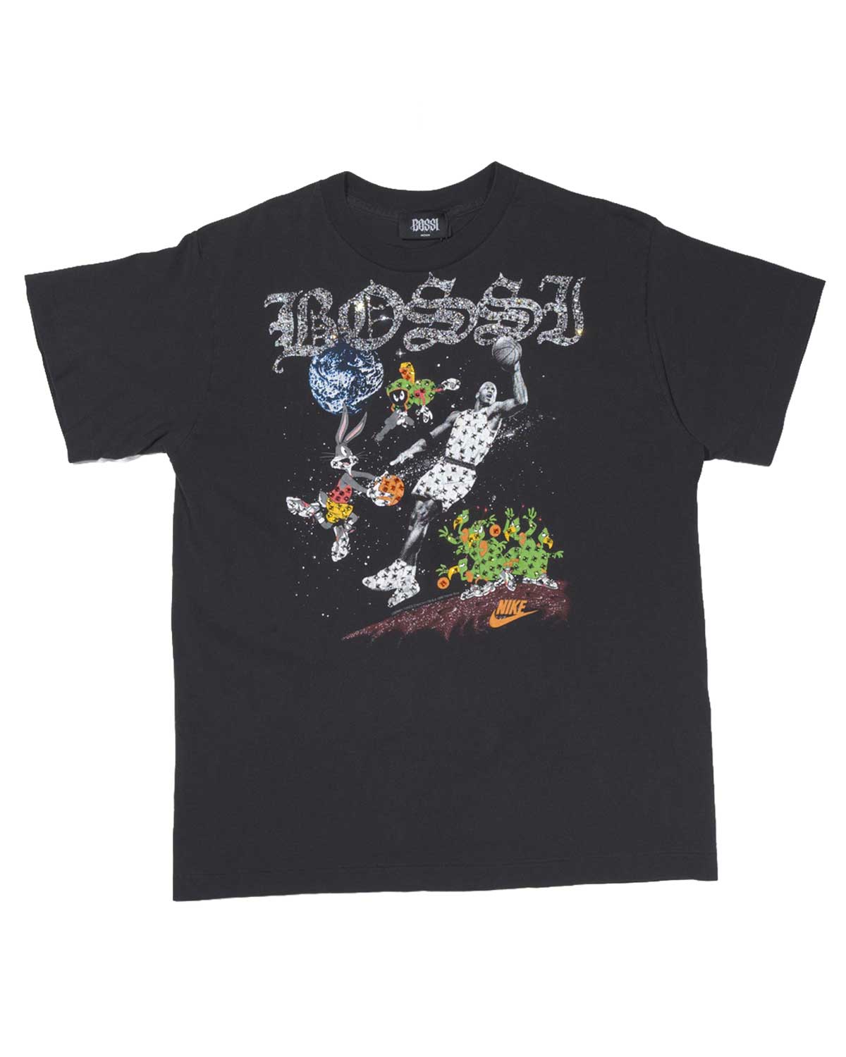 Bossi Vintage Rhinestone Tee Black