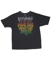 Bossi Vintage Rhinestone Sweet Like Sugar Tee Black