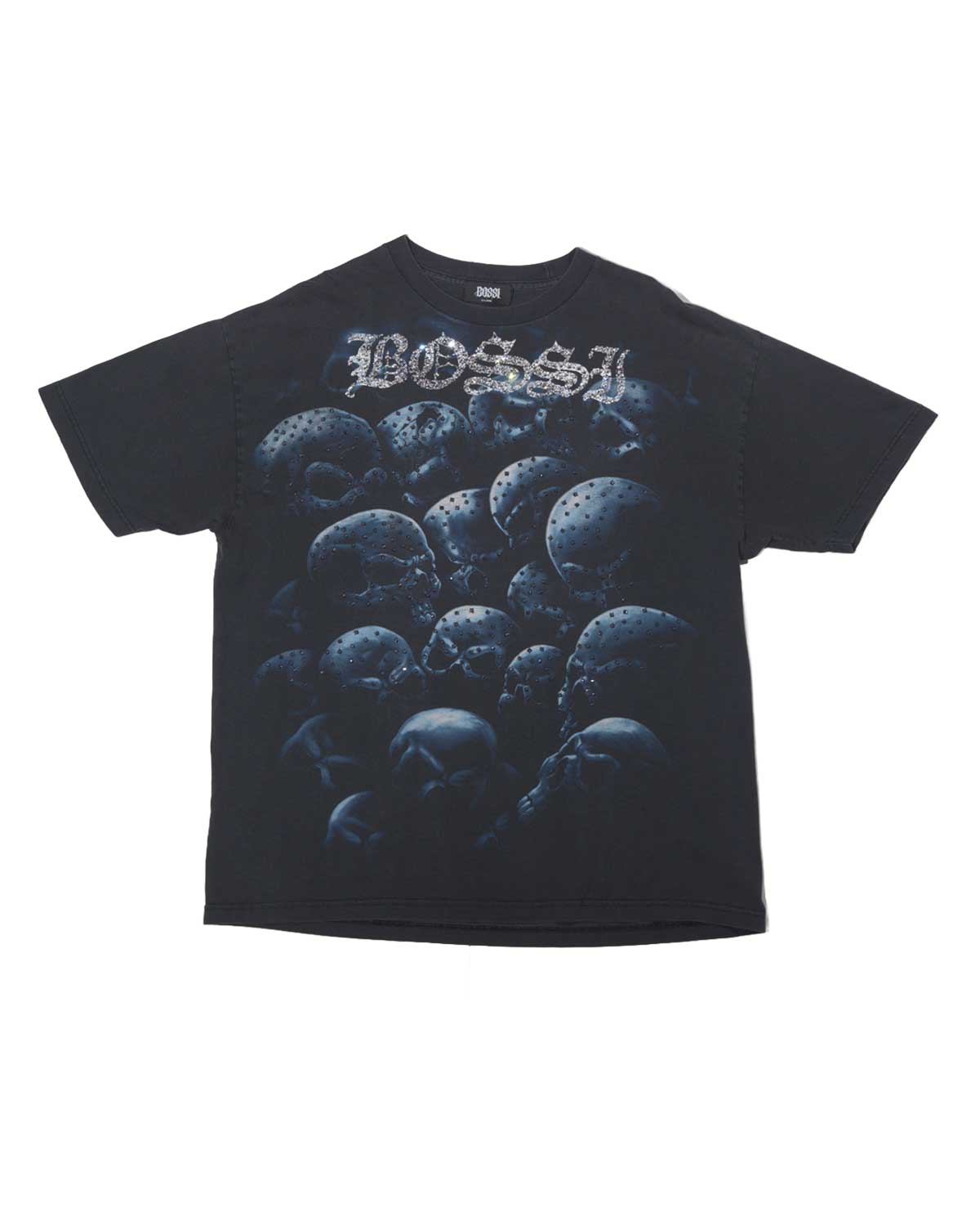 Bossi Vintage Rhinestone Tee Black