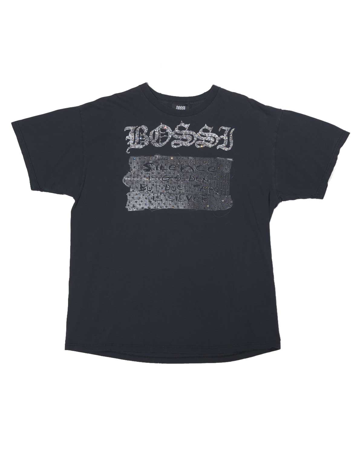 Bossi Vintage Rhinestone Tee Black