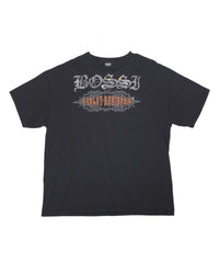 Bossi Vintage Rhinestone Tee Black