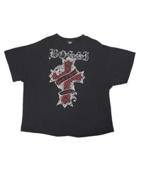 Bossi Vintage Rhinestone Tee Black