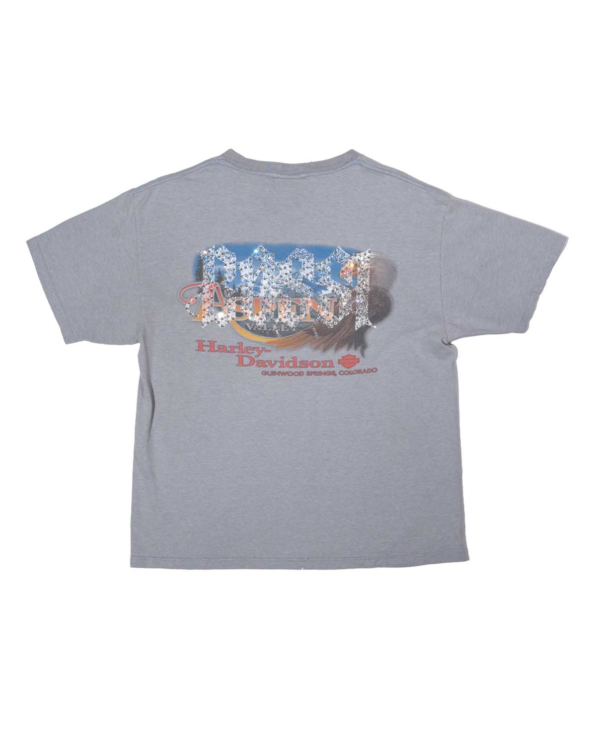Bossi Vintage Rhinestone Tee Grey