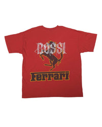 Bossi Vintage Rhinestone Tee Red