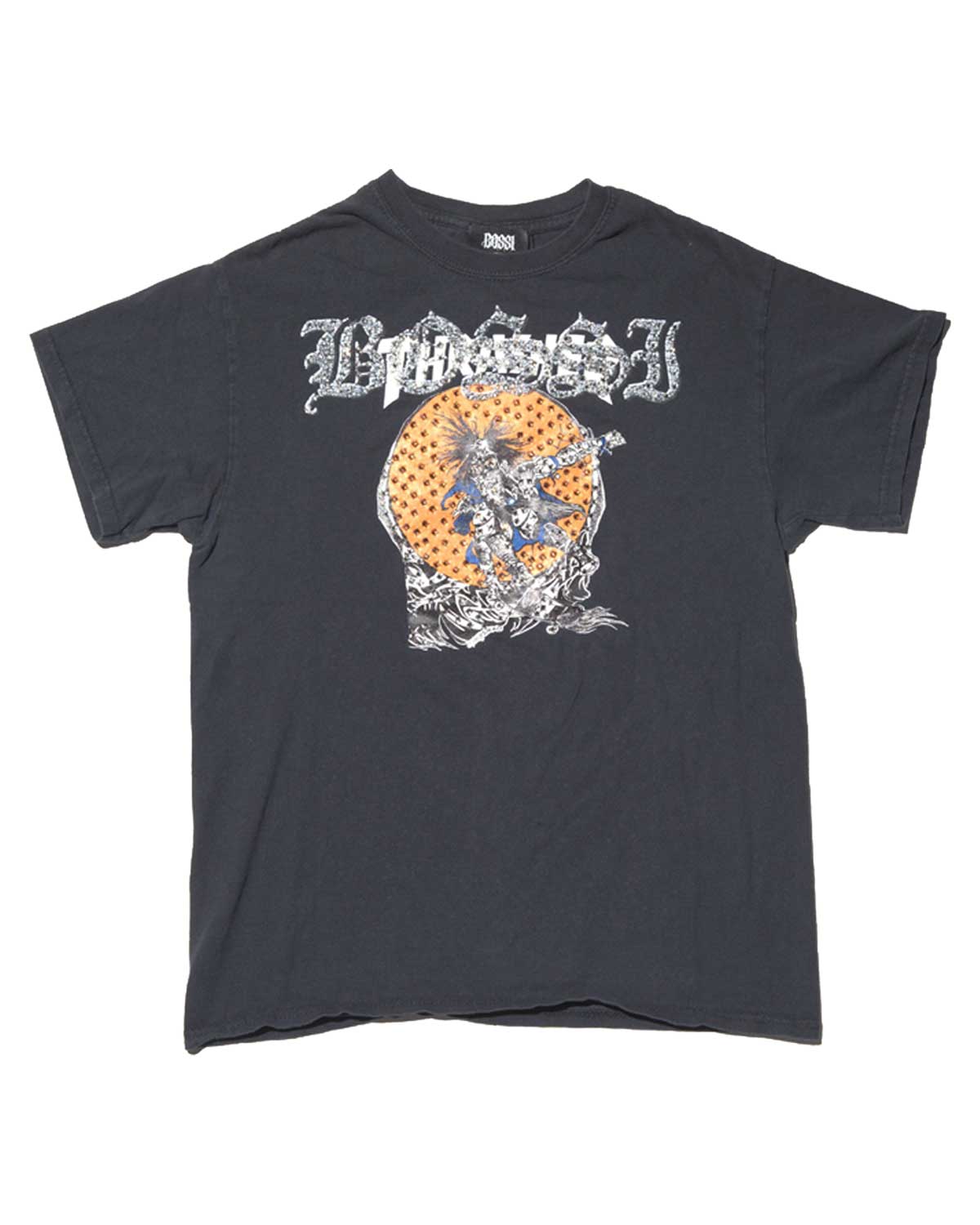 Bossi Vintage Rhinestone Tee Black