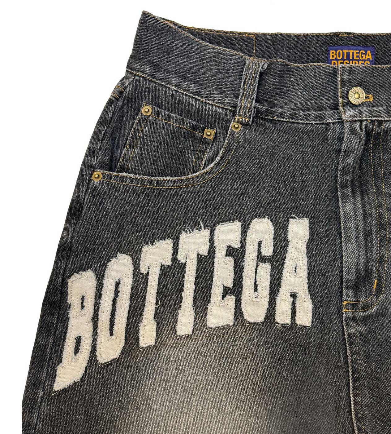 Bottega Desires Denim Shorts Black